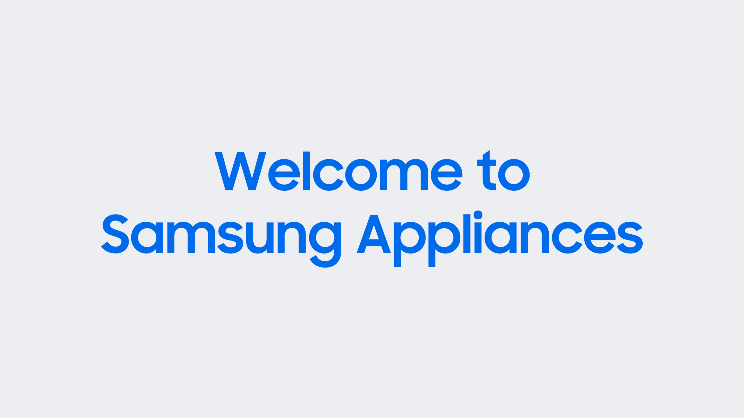 Introduction Video on the Sustainability of Samsung Appliances